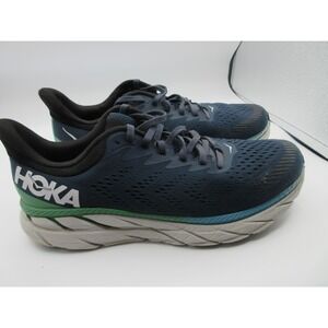 Hoka One One Clifton 7 Running Shoes Mens Size 10.5 Blue‎ Cushioned 1110508 MOAN